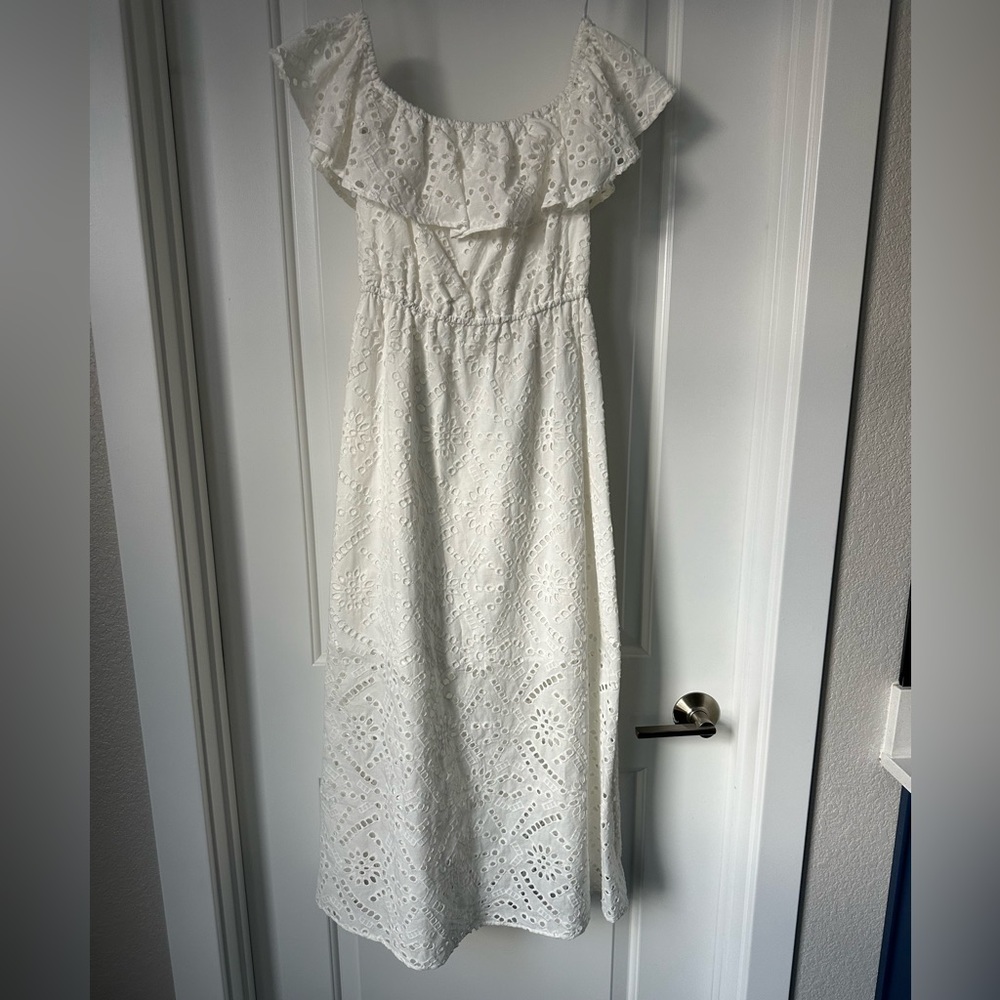 White off the shoulder dress